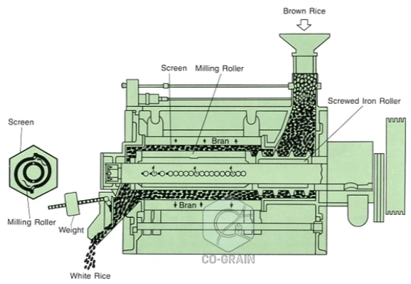estructura_de_la_máquina_pulidora_de_arroz