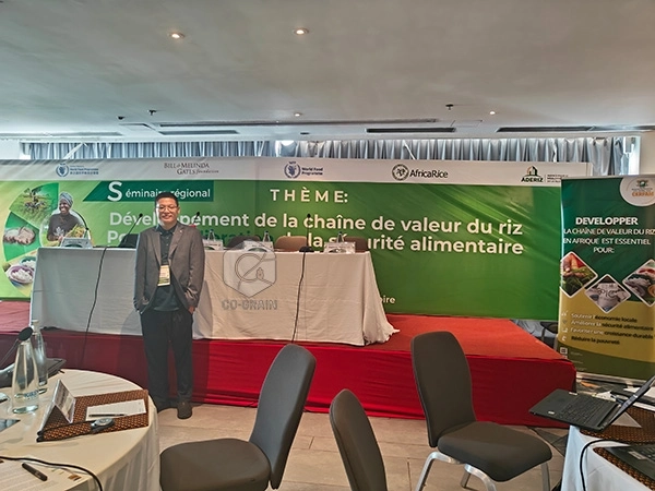 Hongjia Grain Machinery participa en la Ceremonia de Desarrollo Futuro del Procesamiento de Arroz CERFAM de África 