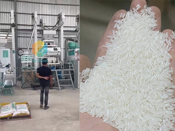 molino de arroz en Camboya