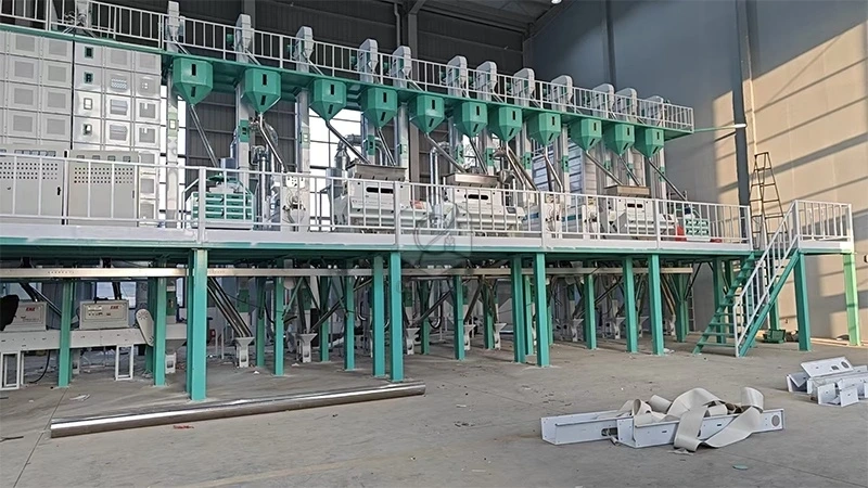 Máquina_completa_de_molino_de_arroz_de_100toneladas_por_día_Nigeria 5