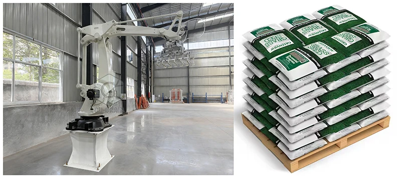 fabricante de robots para paletizar sacos de arroz