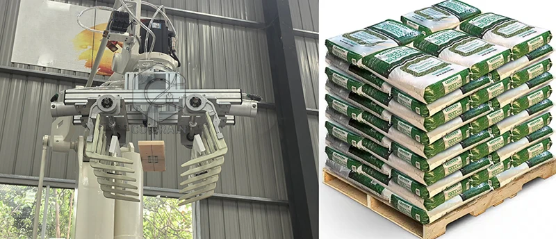 fabricante de robots para paletizar sacos de arroz