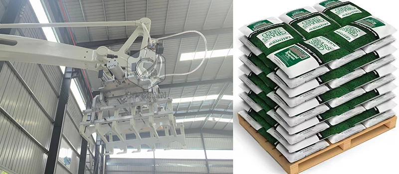 fabricante de robots para paletizar sacos de arroz